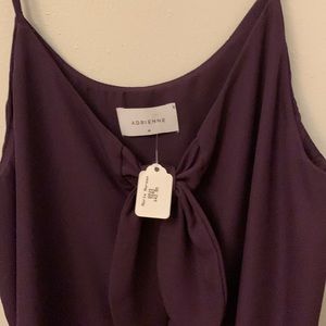 Adrienne Purple spaghetti straps for ladies. NWT Size Medium never worn